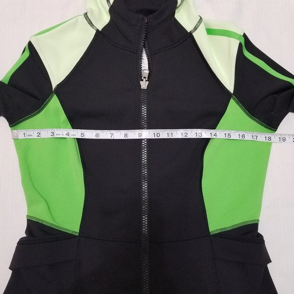 Lululemon Athletica Black Green Hoodie Jacket Sz10 - Picture 2 of 9